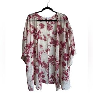 Mary Belle Floral Kimono Duster Swim Coverup